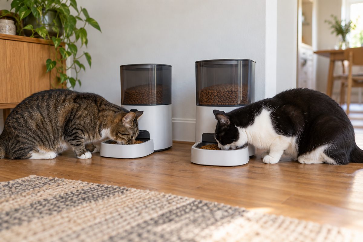 Automatic Cat Feeder for Two Cats: 5 Top Features to Compare