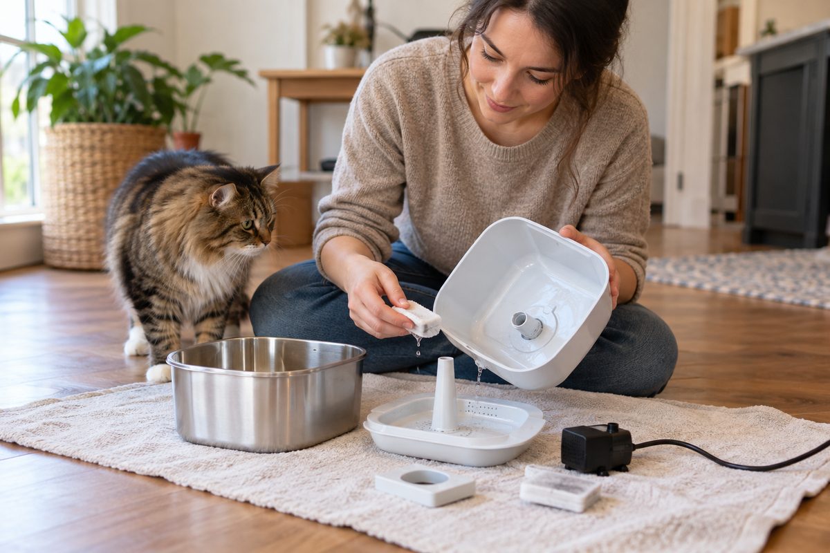 Best Cat Water Fountain for Easy Cleaning