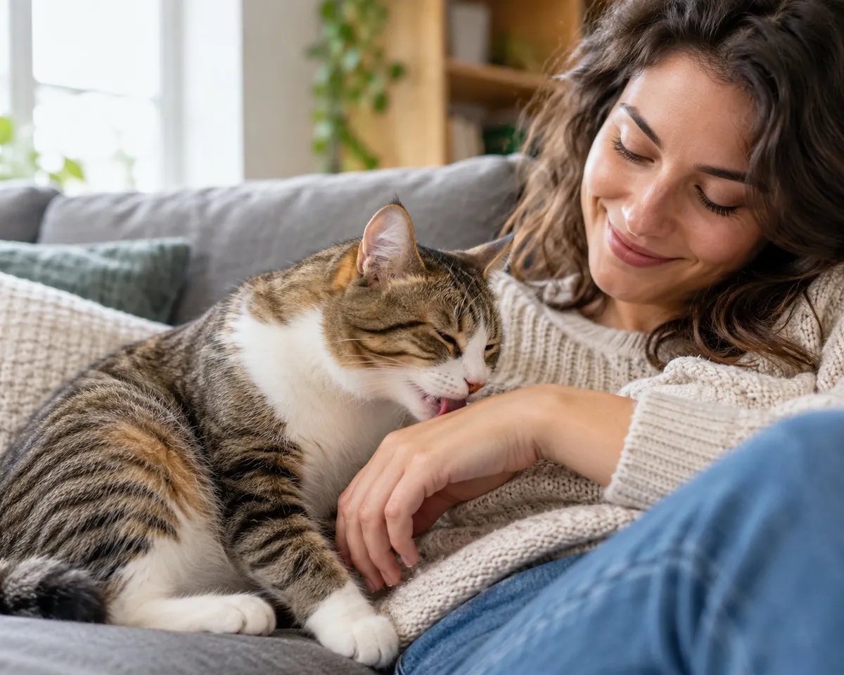 Why Does My Cat Lick Me? 8 Sweet Reasons Explained