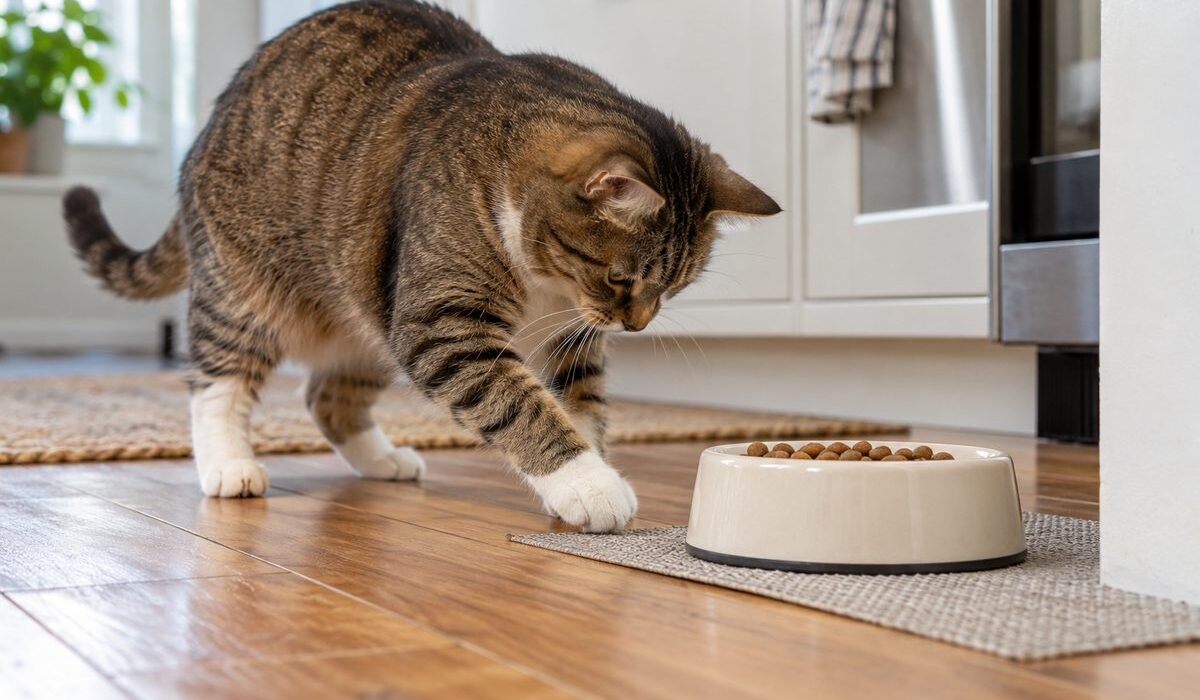 Why Does My Cat Scratch Around the Food Bowl